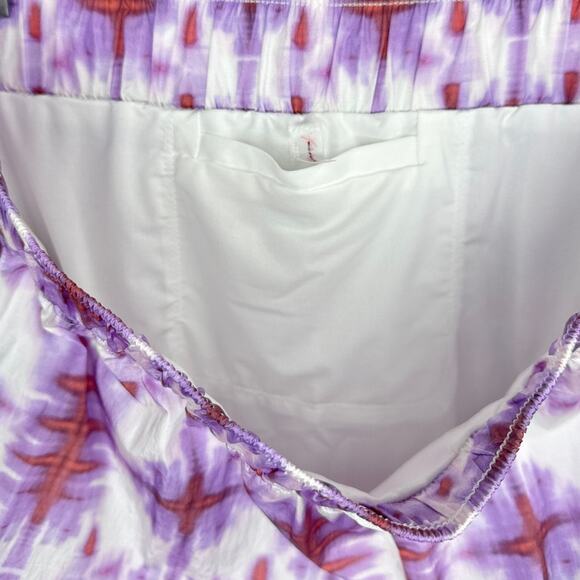 New Free People Movement Varsity Blues Printed Shorts Women's Size Large - Picture 7 of 11